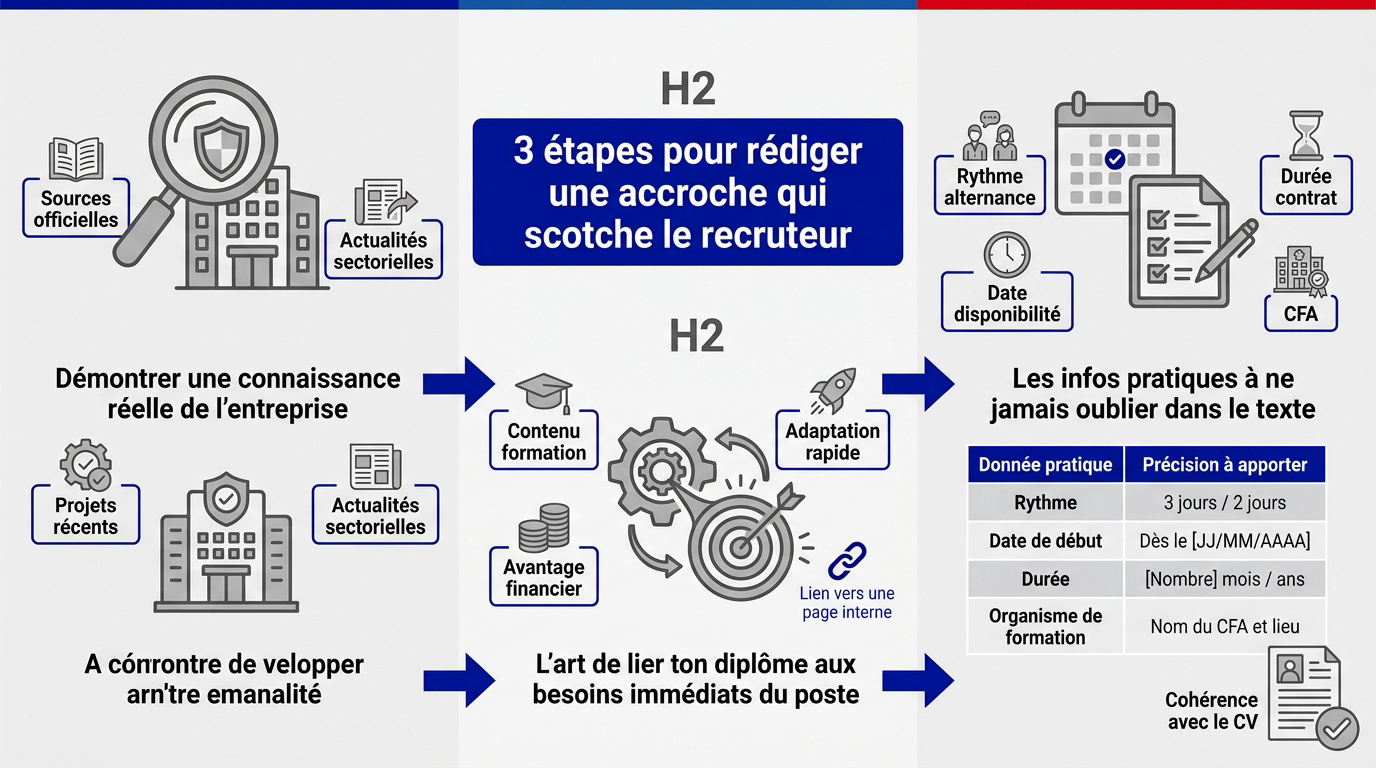 Conseils pour rédiger une accroche de lettre de motivation en alternance