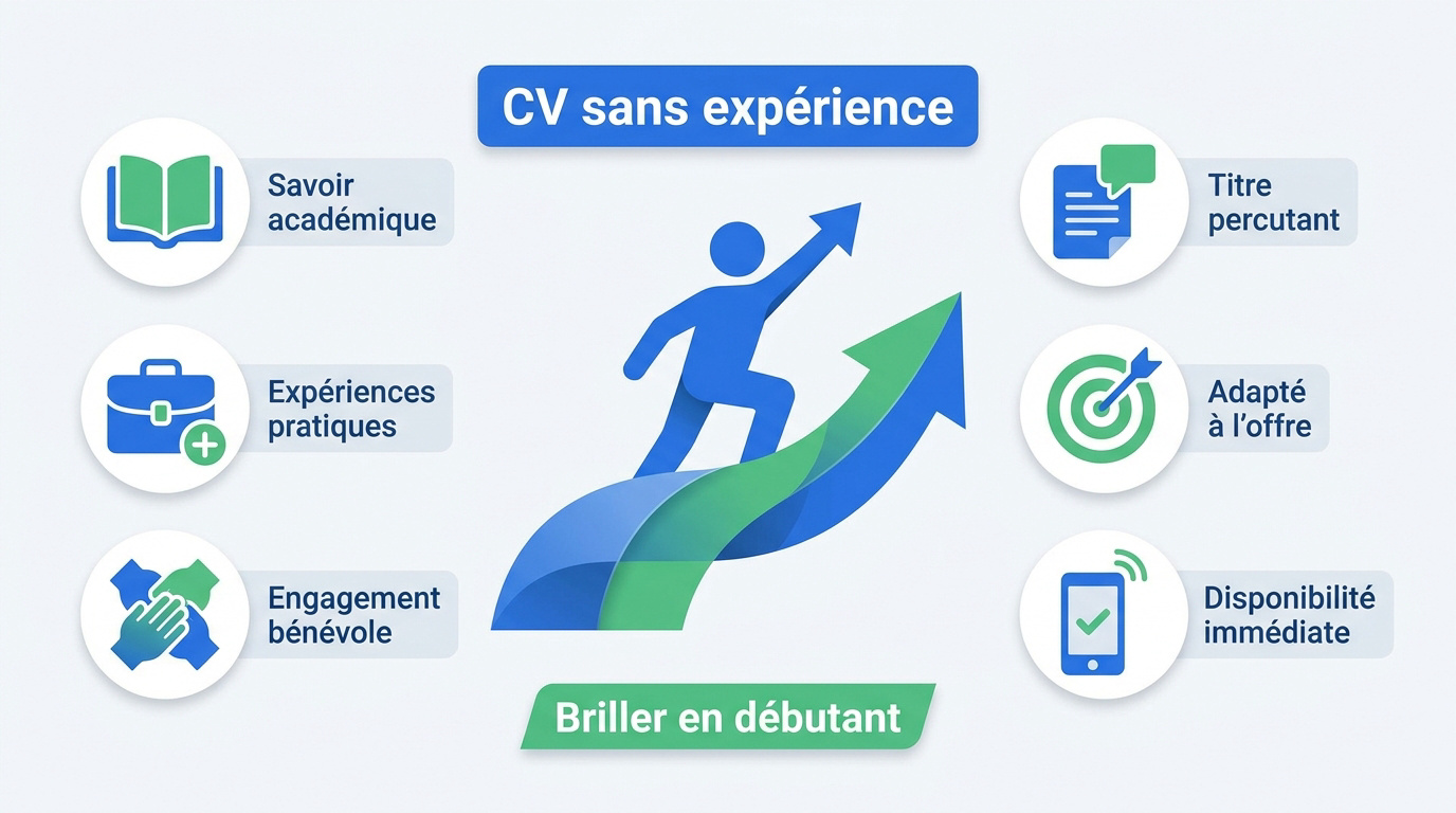 Jeune candidat préparant son CV sans expérience professionnelle